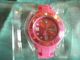 Armbanduhr,  Ice - Watch - Stil,  Gehäuse Mittelgroß,  Pink - Neuwertig Armbanduhren Bild 1