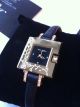 Neuwertig Paris Hilton Small Square Np 108€ Damenuhr Swarovski Schwarz Gold Armbanduhren Bild 4