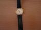 Dugena Uhr,  Armbanduhr Für Damen,  Rund,  Mit Schwarzem Lederarmband Armbanduhren Bild 1