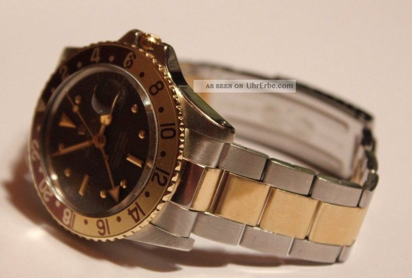 Rolex Herrenuhr Gmt Master Ii - Stahl Gold Armbanduhren Bild