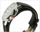 Mondaine Evo - 40mm Chronograph Herren Schwarze Leder Beobachten Armbanduhren Bild 3