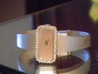 Armbanduhr Damenuhr Mit 40 Brillanten Weißgold 750 Brillantuhr Aus Pforzheim Bild