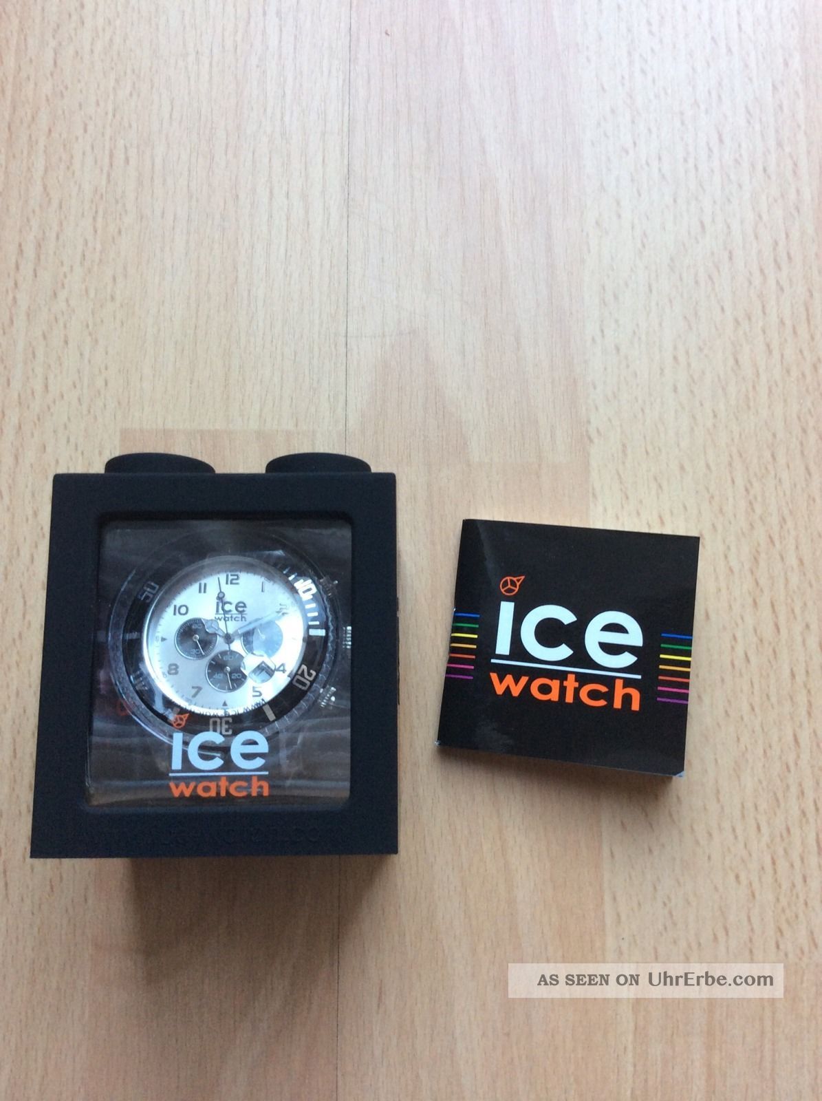 Ice Watch Chronograph Schwarz Silber Armbanduhren Bild
