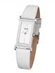 M&m Germany Uhr Damenuhr M11857 - 742 Geradlinig Lederband Weiß Frameless Armbanduhren Bild 1