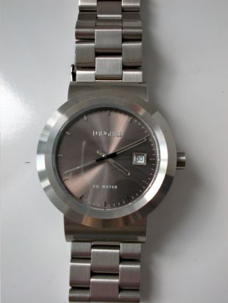Wertige Schlichte Longhill Uhr Armbanduhr Edelstahl Bild