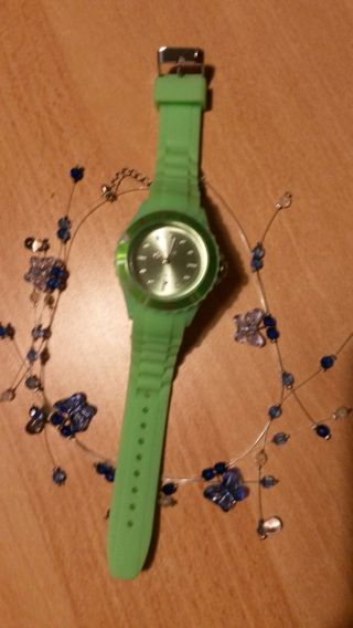 Silikon Armbanduhr - Unisex Uhr - Hellgrün Bild