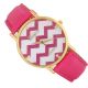 Neue Genfer Populären Frauen - Leder - Band Rose Red Waves Armbanduhr Armbanduhren Bild 10