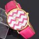Neue Genfer Populären Frauen - Leder - Band Rose Red Waves Armbanduhr Armbanduhren Bild 7