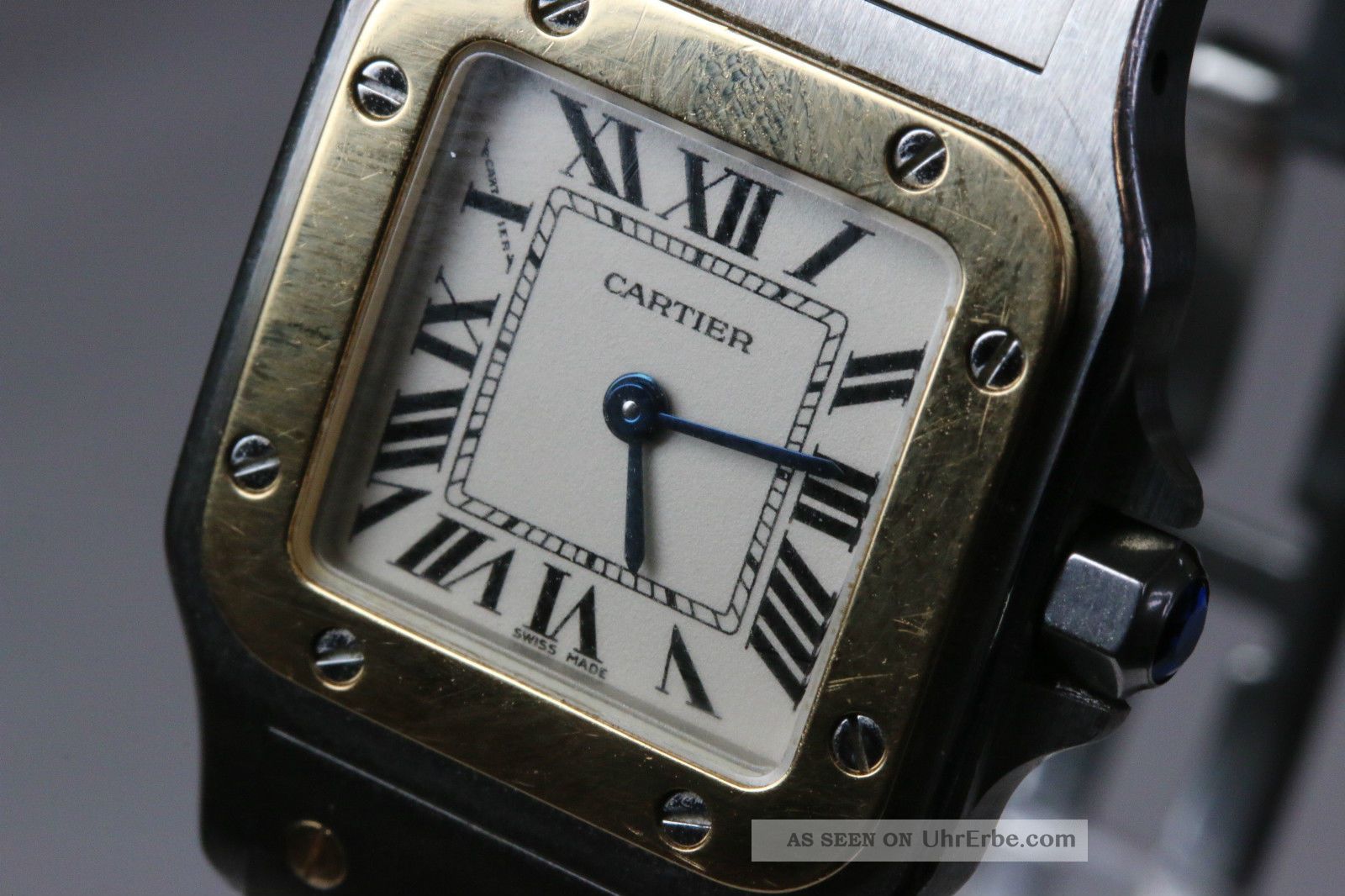 Cartier Santos,  Damenmodell,  Quartzwerk,  Stahlgold,  Avs2701 Dif Rwt1 Armbanduhren Bild