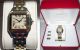 Traum Cartier Panthere Medium 2 Reihen Gold Edelstahl Damen Herren Uhr Top Zust Armbanduhren Bild 4