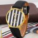Neue Genfer Frau Mann Klassische Streifen - Druck Leder Analog Quarz - Armbanduhren Armbanduhren Bild 11