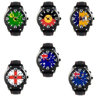Australien Flaggen Uhren Auswahl Herren Mit Silikonarmband Bild