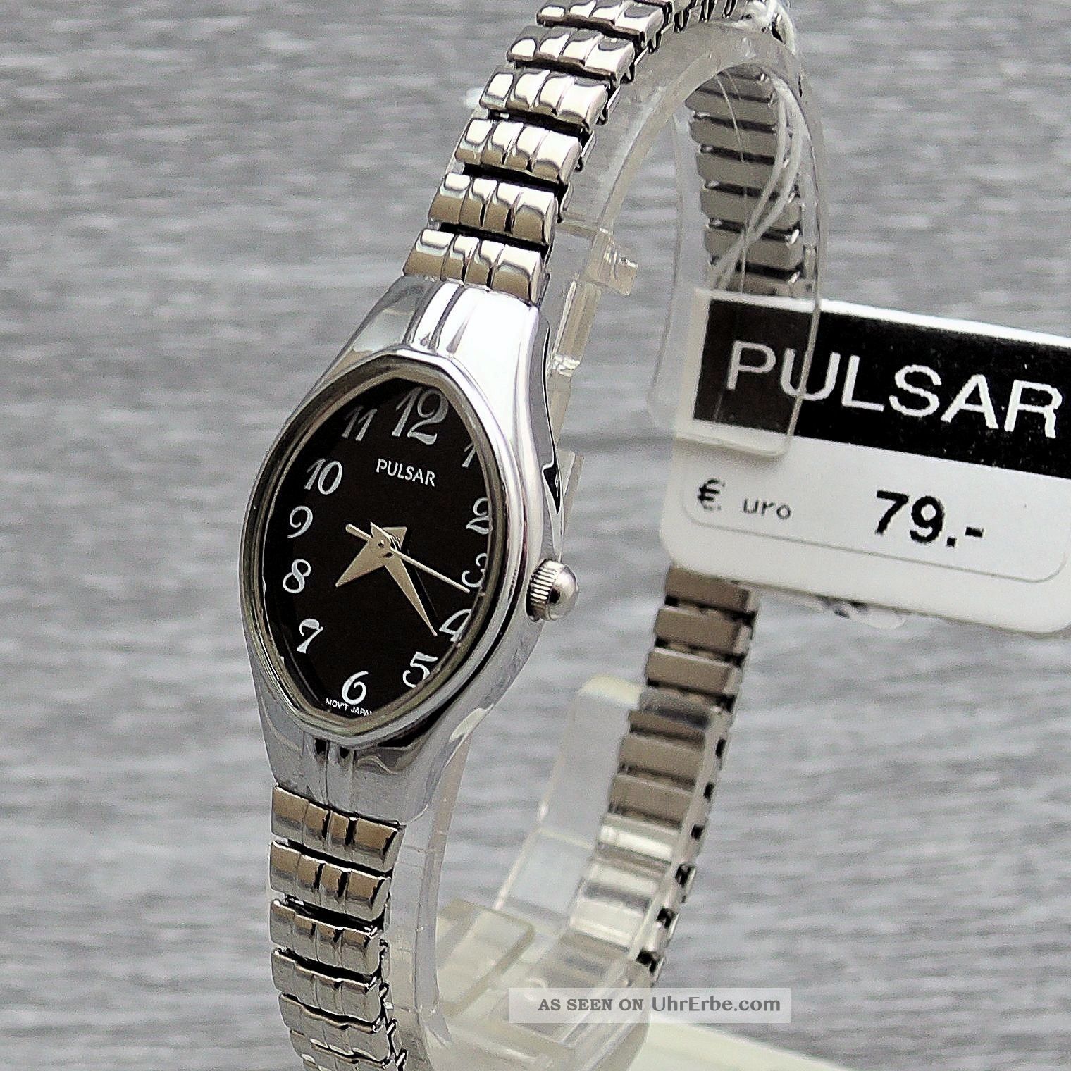 Damenarmbanduhr Pulsar Pc3271x9 Quarz Elastisches Armband Flexband Zugband Armbanduhren Bild