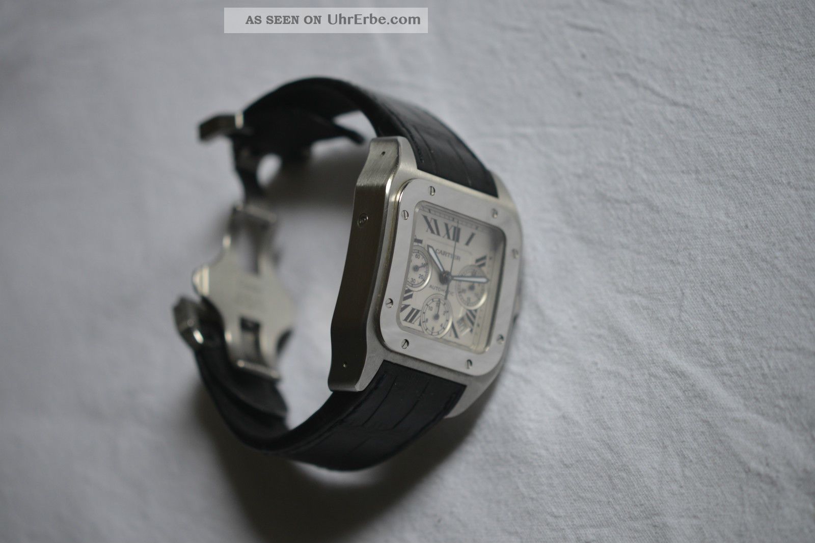 Cartier Santos 100 Xl Chronograph Stahl Ref.  W20090x8 Armbanduhren Bild