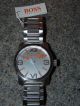 Hugo Boss,  Große Metallarmband - Uhr,  Silbern,  Geschenkbox,  Zertifikat,  Edel, Armbanduhren Bild 3