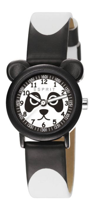 Esprit Kinderuhr Kinder Uhr Armbanduhr Panda Bär Schwarz Weiß - Weihnachten Bild