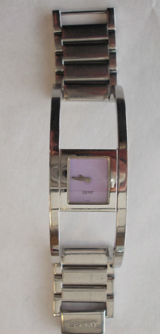 Esprit Damenuhr Armband Uhr Edelstahl Spange Bild