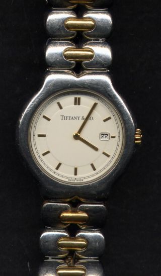 Tiffany & Co.  Tesoro M0112 - Herren - Armbanduhr - 18k Gold And Stainless Bild