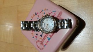 Fossil Multifunktion Damen Uhr Gold / Silber Strasssteine Edel Ladies Dress Bild