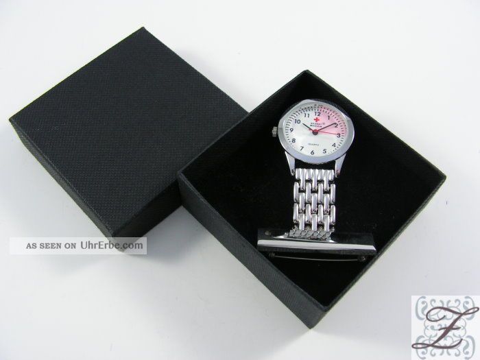 Pflegedienst /krankenschwesteruhr /pulsuhr Für Damen Herren In Geschenkbox Uhr Armbanduhren Bild