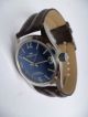 Rare Fortis Military Blue Eye Handaufzug,  Vintage,  Top,  Sehr Schön Armbanduhren Bild 5