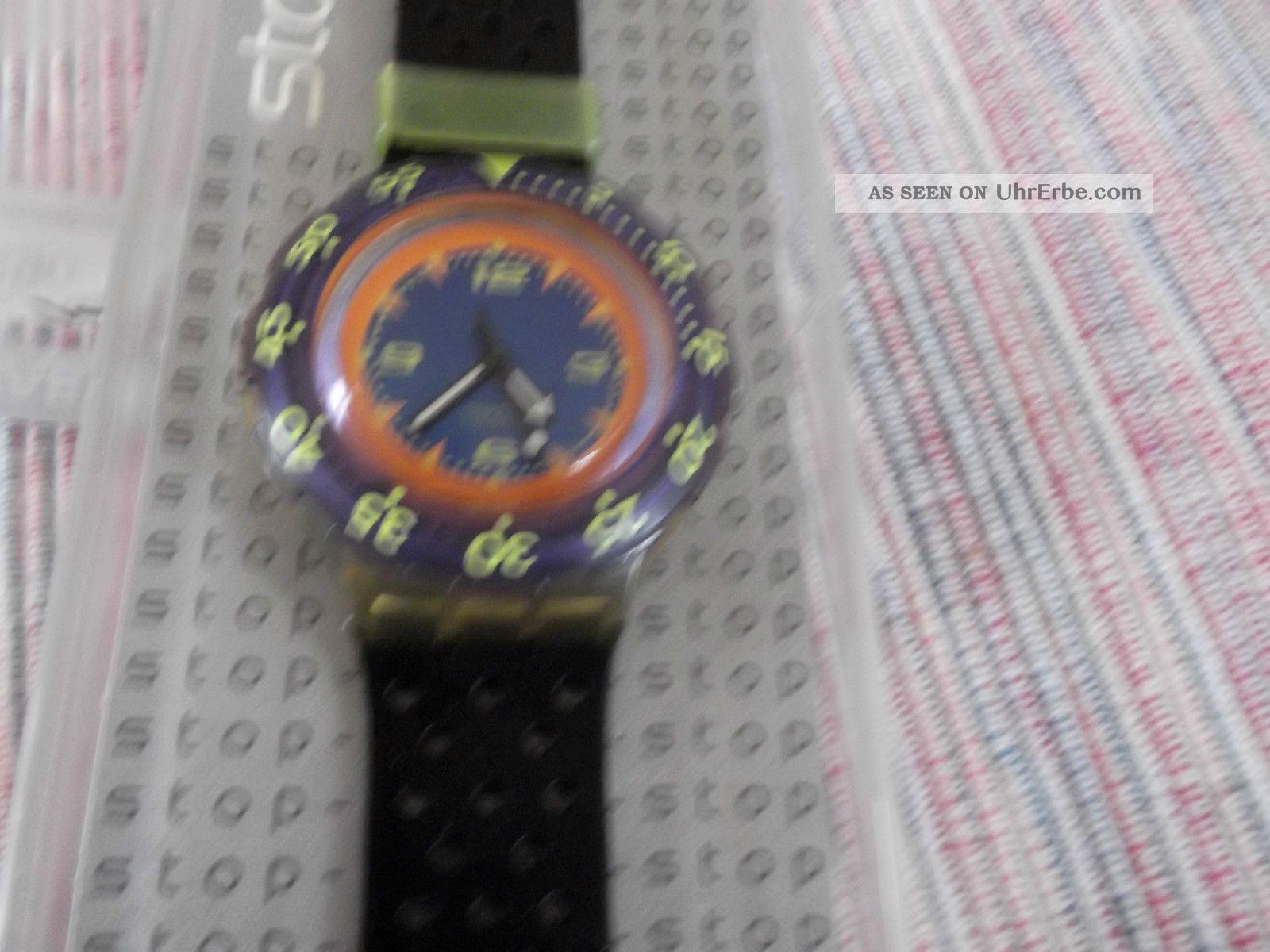 Swatch Uhr Blau Uhrenband Uhr Blau In Originalbox, Batterie