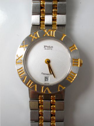 Polo Uhr Damenuhr Armbanduhr Metall Goldfarben Bild