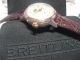 Breitling Datora Mondphase Vollkal.  Felsa 693 Ref.  95 - 28 Rotgoldwerk Vintage Armbanduhren Bild 1
