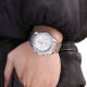 Geneva Edelstahl Armbanduhr Damen Herren Uhr Kristalle Strass Quarzuhr Luxus Armbanduhren Bild 1