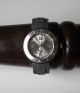 Silikon - Armbanduhr,  Blinkt Auf Knopfdruck,  Grau - Schwarz (s.  Foto) Armbanduhren Bild 1