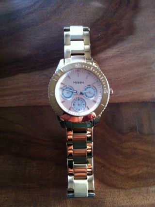 Fossil Damen Uhr Rosegold Inkl.  Geschenkbox Topp Bild