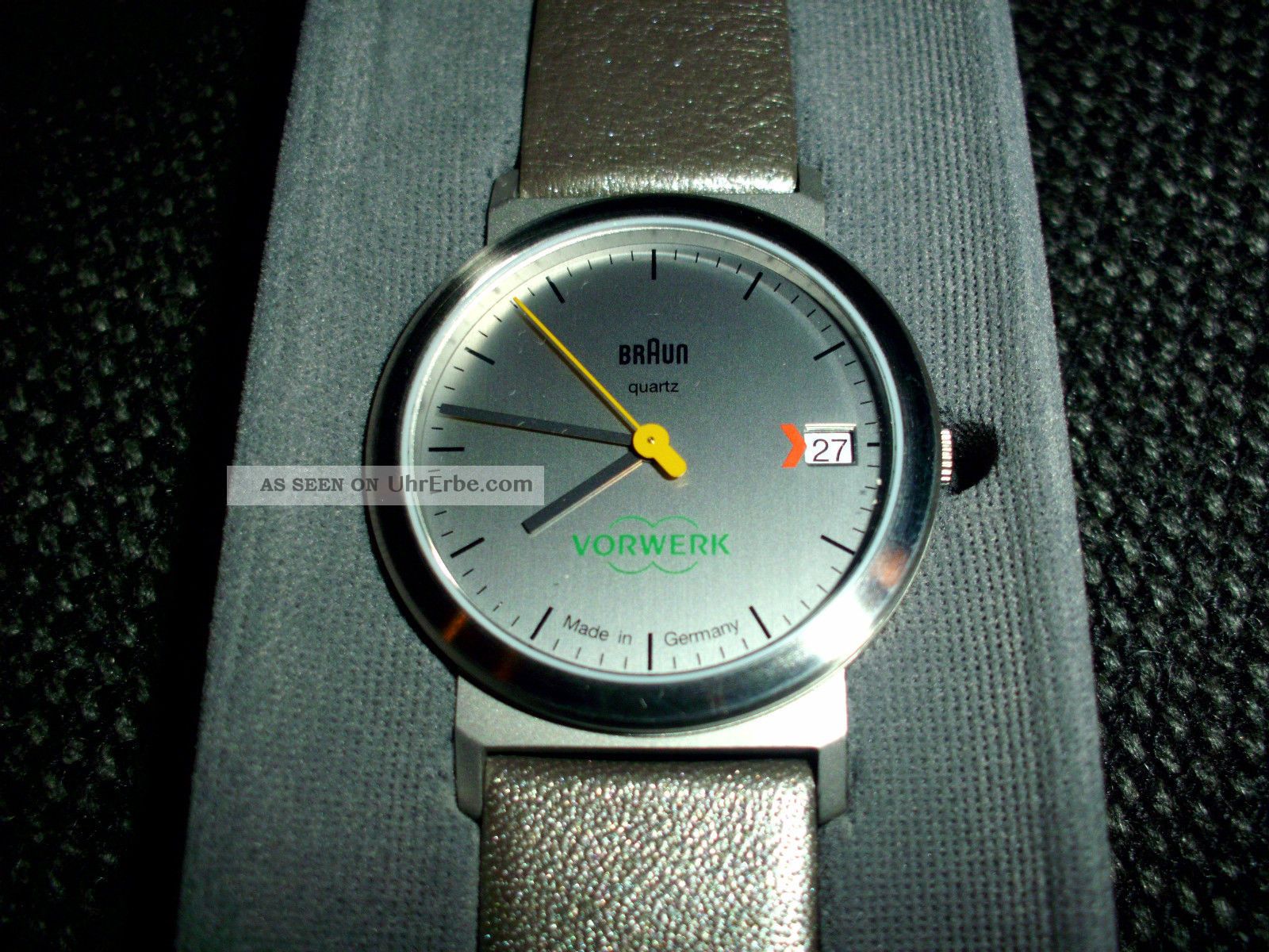 Braun Armbanduhr Aw 22 - Type 3 812 Silver - - Vorwerk Edition - - Lederarmband Armbanduhren Bild