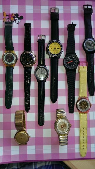 Uhren Sammlung Konvolut Herrenuhren 9 Armbanduhren Mechanisch Bild
