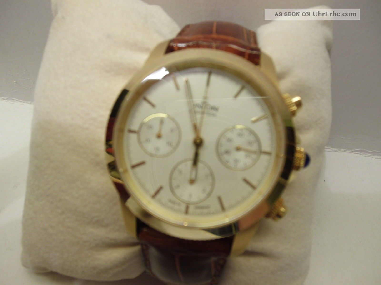 Union - Glashütte - J.  Dürrstein - Chronograph,  750/gold - Limitiert - Nr.  033 Armbanduhren Bild