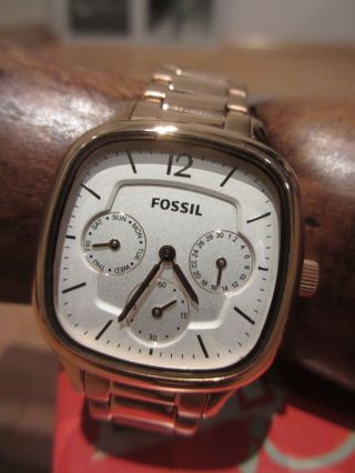 Fossil Damenuhr,  Rosègold,  Sportlich - Elegant,  Ungetragen,  Garantieheftchen Bild