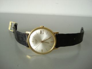 Longines Swiss Made Vintage 750 18 - Karat Gold Hau.  Kal.  701 Handaufzug Datumum1960 Bild