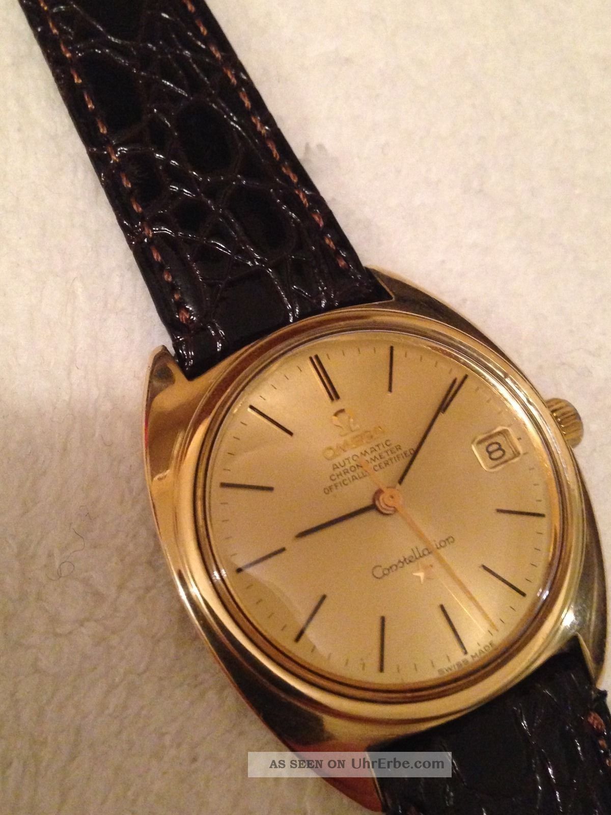 Omega Constellation Chronometer 750 Gold Kal.  561 Automatic Armbanduhren Bild