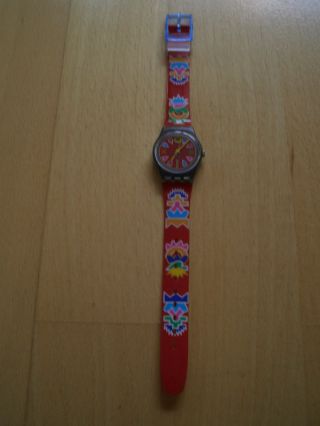 Swatch Lady Rot älteres Modell Top Ungetragen Bild