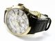 Nagelneu Seiko Premier Snaf22p1 Armbanduhr Chronograph - Alarm Lederarmband RÖmis Armbanduhren Bild 2