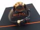 Mido Commander Ii Chronograph Rose Gold Pvd Mit Lederband Armbanduhren Bild 8