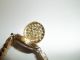 Antik Damen Gold Uhr 585 Gold 14 Karat Von Brevet Drgm Aufziehwerk Damenuhr Armbanduhren Bild 2