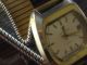 Junghans,  Hau Handaufzug 17 Jewels,  70er Jahre,  Vergoldet Armbanduhren Bild 4