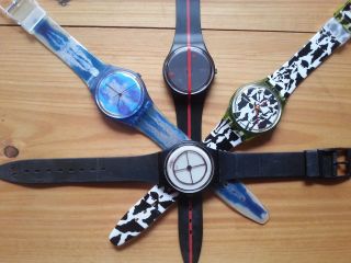 Swatch 700 Jahre Schweiz 11.  Edition - Fläck - Test - Blackout - W.  Animal In Ovp Bild