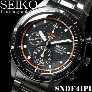 Seiko Quartz Sndf41p1 Herrenuhr Armbandunr Chronograph Markenuhr Bild