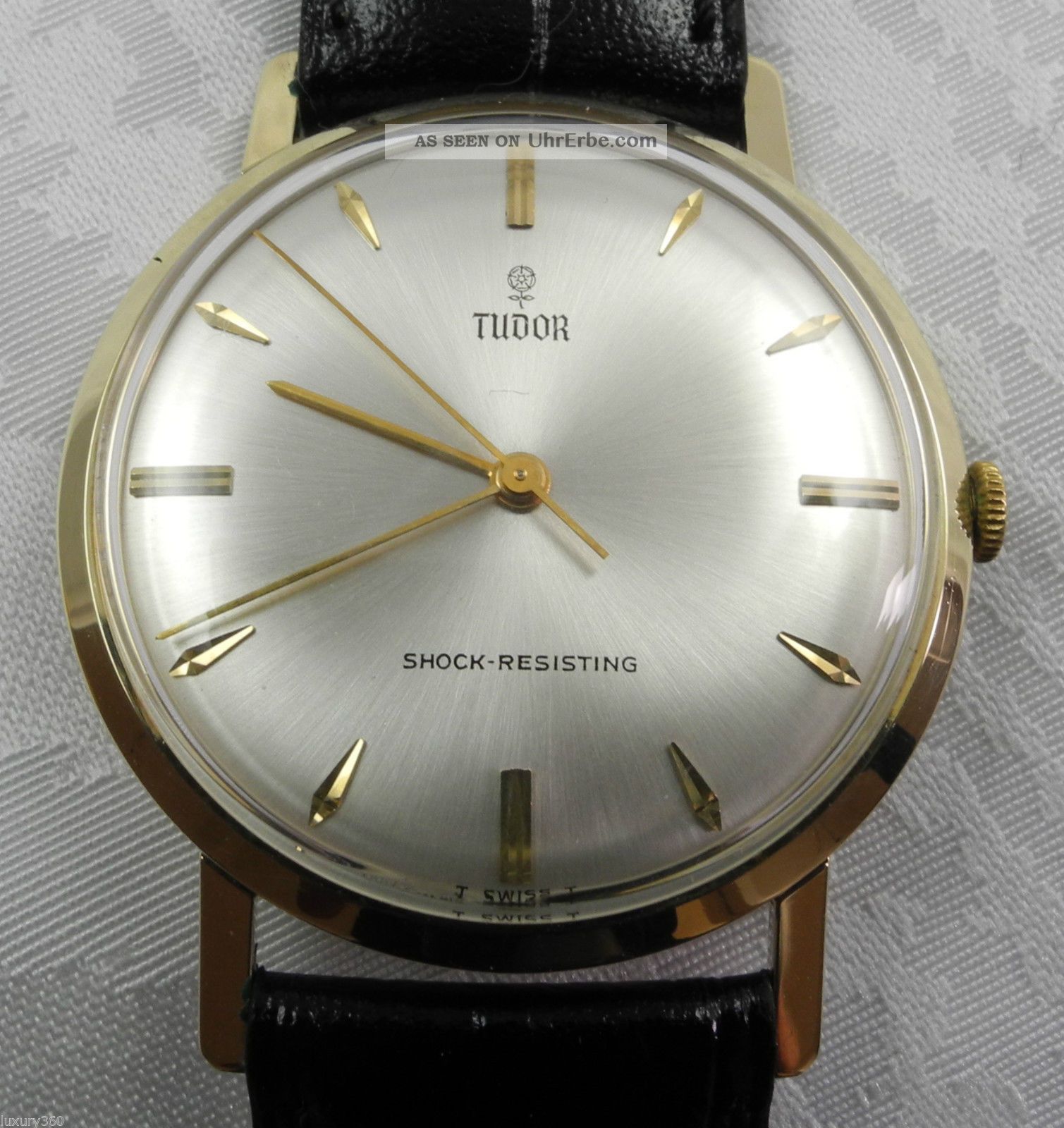 Tudor 585er Gelbgold Herrenuhr Uhr Armbanduhr Armbanduhren Bild