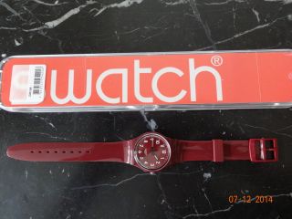 Kinderarmbanduhr Von Swatch,  Weinrot Bild