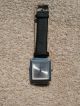 Neue Armbanduhr,  Silber Mit Schwarzem Lederarmband,  Quartz Armbanduhren Bild 1
