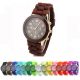 Farbwahl Unisex Genf Silikon Rubber Quarz Sport Armbanduhr Uhr Silicone Watch Armbanduhren Bild 9