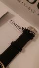 Pandora Uhr Damenuhr Gold/schwarz Lederarmband - Mit Etikett Armbanduhren Bild 2