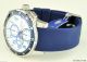 Uhr Uhren Guess Armbanduhr Unisex Herren Blau Gummi Quarz Deu Armbanduhren Bild 3